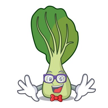 Geek Çin lahanası karakter karikatür vektör çizim