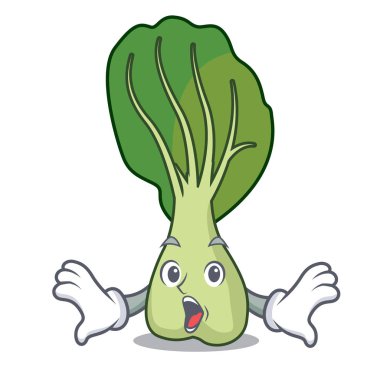 Sürpriz Çin lahanası maskot karikatür vektör çizim