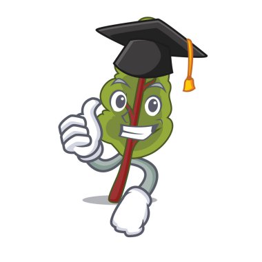 Mezuniyet pazı karakter karikatür tarzı vektör çizim