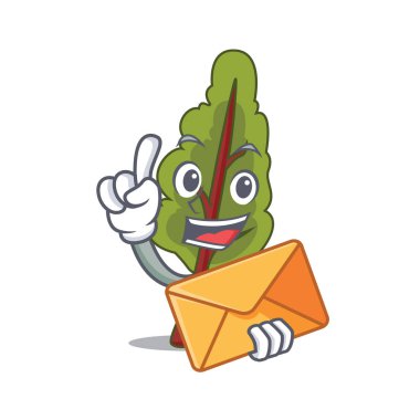 Zarf pazı karakter karikatür tarzı vektör çizim ile