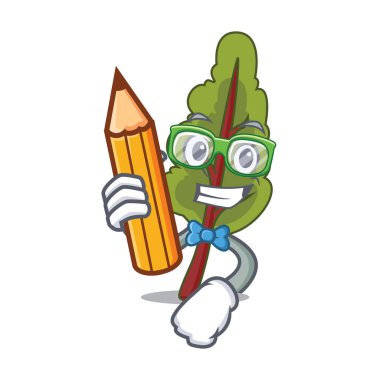 Öğrenci pazı karakter karikatür tarzı vektör çizim