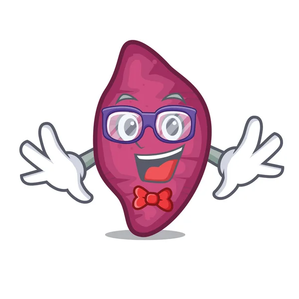 Geek patate douce personnage dessin animé — Image vectorielle