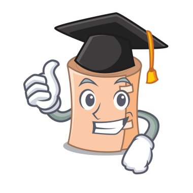 Mezuniyet tıbbi gazlı bez karakter karikatür