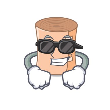 Süper cool tıbbi gazlı bez karakter karikatür