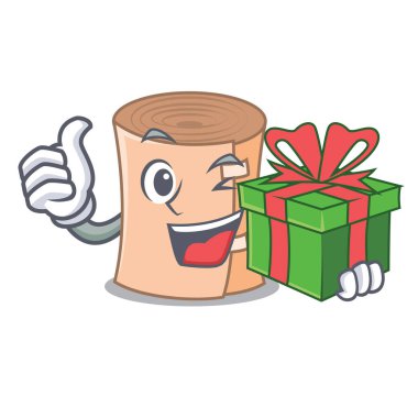 Hediye tıbbi gazlı bez maskot karikatür ile