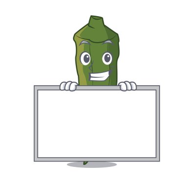 Yönetim Kurulu bamya karakter karikatür tarzı vektör çizim ile sırıtarak