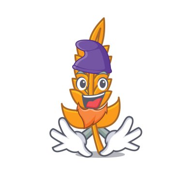 Elf buğday caharacter çizgi film tarzı vektör çizim