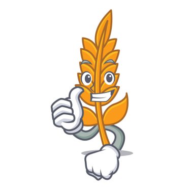 Buğday caharacter çizgi film tarzı vektör çizim Yaşasın