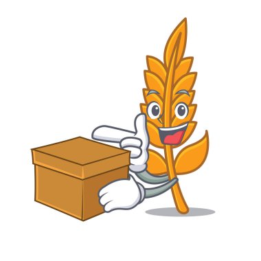 Kutu buğday caharacter karikatür tarzı ile