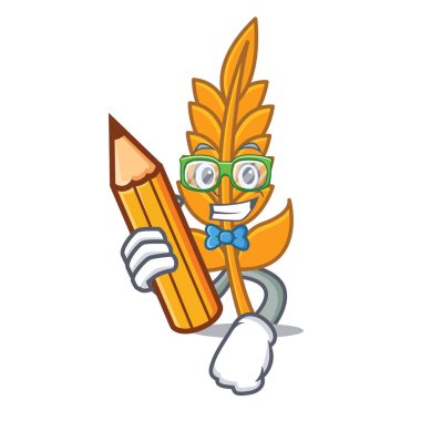 Öğrenci buğday caharacter karikatür tarzı