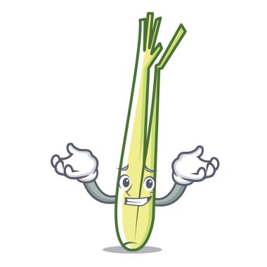 Sırıtan limon karakter karikatür tarzı