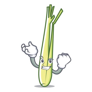 Başarılı limon karakter karikatür tarzı