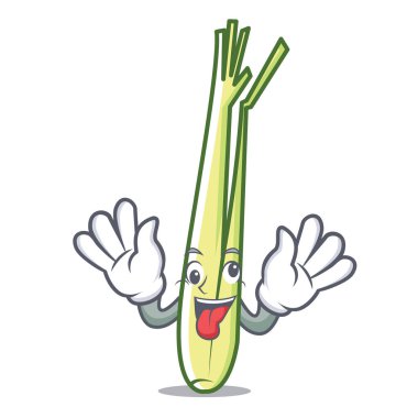 Deli limon maskot karikatür tarzı