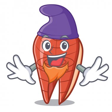 Elf balık dilim karakter karikatür