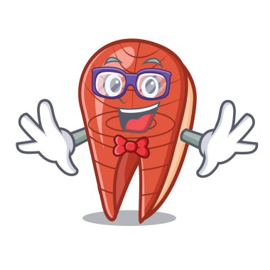 Geek balık dilim karakter karikatür