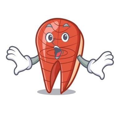 Sürpriz balık dilim maskot çizgi film