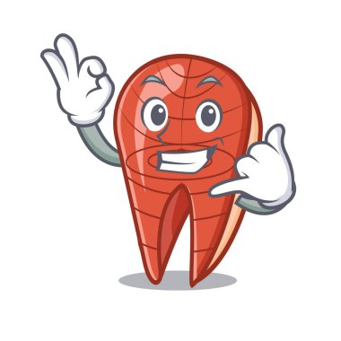 Bana balık dilim maskot çizgi film de