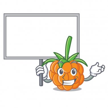 Yönetim Kurulu cloudberry karakter karikatür tarzı vektör çizim getirmek