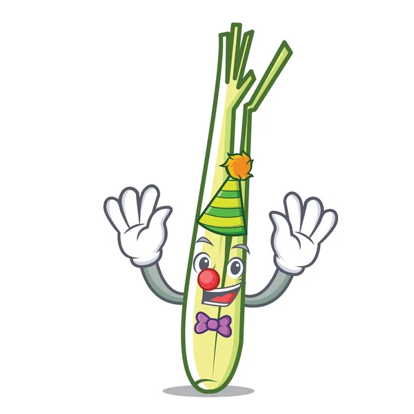 Palhaço lemongrass mascote estilo cartoon — Vetor de Stock