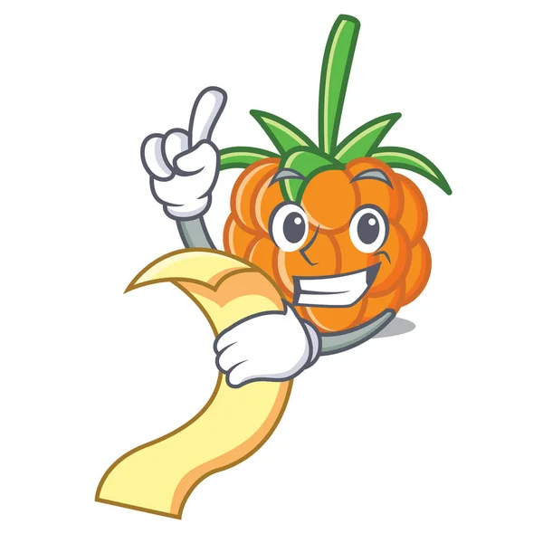 วยเมน Cloudberry Mascot การ นสไตล เวกเตอร ภาพ — ภาพเวกเตอร์สต็อก