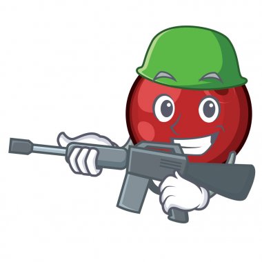 Ordu kızılcık karakter karikatür tarzı vektör çizim