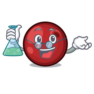 Profesör kızılcık karakter karikatür tarzı vektör çizim