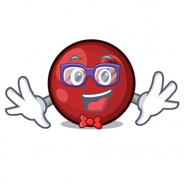 Geek kızılcık karakter karikatür tarzı vektör çizim