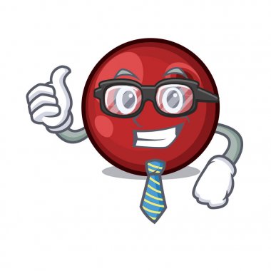 İşadamı kızılcık karakter karikatür tarzı vektör çizim