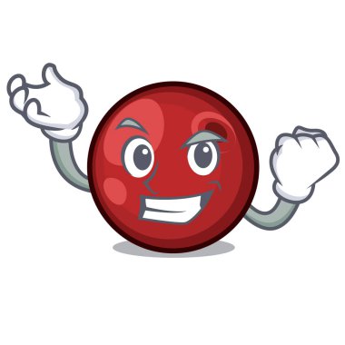 Başarılı kızılcık karakter karikatür tarzı vektör çizim