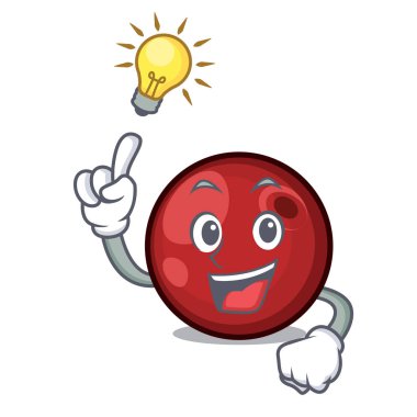 Bir fikir kızılcık maskot karikatür tarzı vektör çizim var