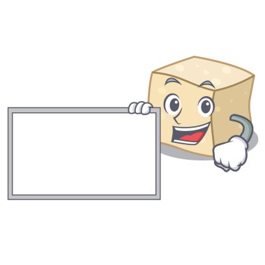 Yönetim Kurulu tofu karakter karikatür tarzı vektör çizim ile