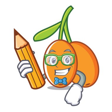 Öğrenci cehri karakter karikatür tarzı vektör çizim