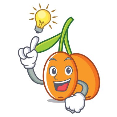 Bir fikir cehri maskot karikatür tarzı vektör çizim var