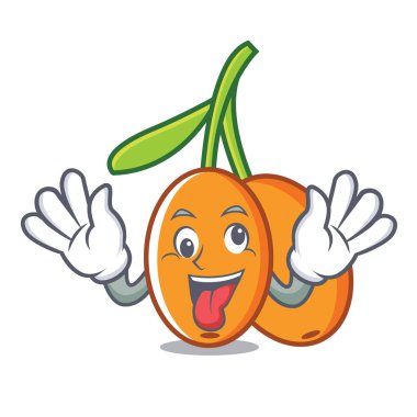 Deli cehri maskot karikatür tarzı vektör çizim