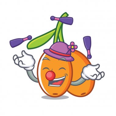 Cehri maskot karikatür tarzı vektör çizim hokkabazlık