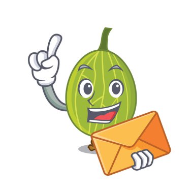 Zarf bektaşi üzümü karakter karikatür tarzı ile