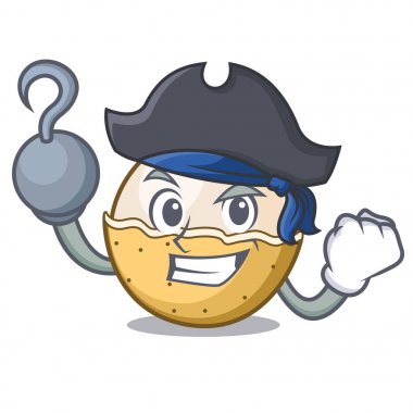 Korsan longan meyve karakter karikatür