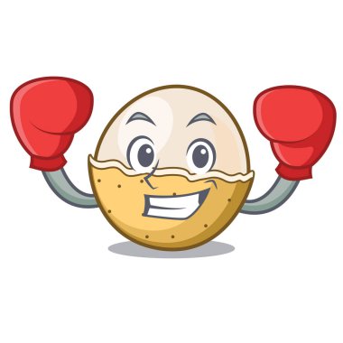 Boks longan meyve karakter karikatür