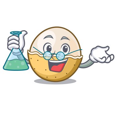 Profesör longan meyve karakter karikatür