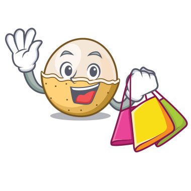 Alışveriş longan meyve karakter karikatür