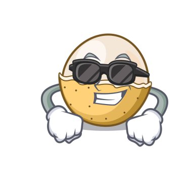 Süper cool longan meyve karakter karikatür