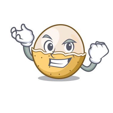 Başarılı longan meyve karakter karikatür