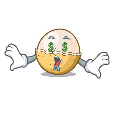 Para göz longan meyve maskot çizgi film