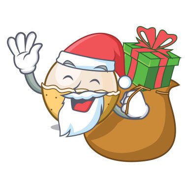 Noel Baba hediye longan meyve maskot karikatür ile