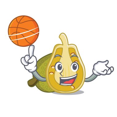 Basketbol nefesi karakter karikatür tarzı vektör çizim ile