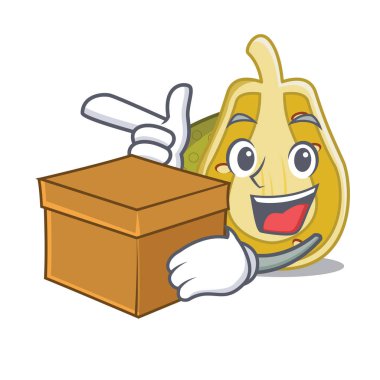 Kutusu nefesi karakter karikatür tarzı vektör çizim ile