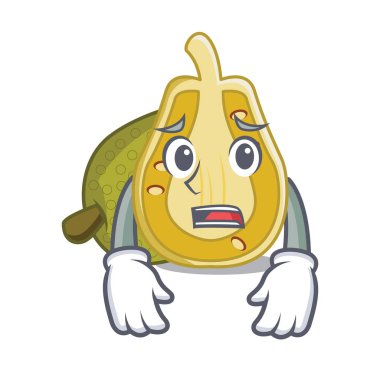 Yazık ki nefesi maskot karikatür tarzı vektör çizim