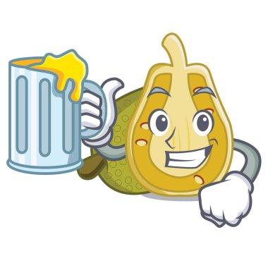 Suyu nefesi maskot karikatür tarzı vektör çizim ile