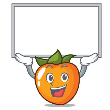 Yönetim Kurulu Trabzon hurması karakter karikatür tarzı vektör çizim