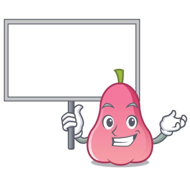 Yönetim Kurulu rose apple karakter karikatür vektör çizim getirmek